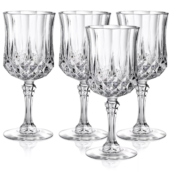Waterford Crystal Dining Cristal Darques Set 2 Goblets Set 2
